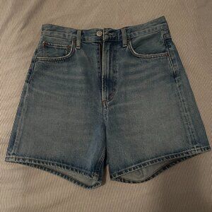 Agolde Mid Length Jean Shorts